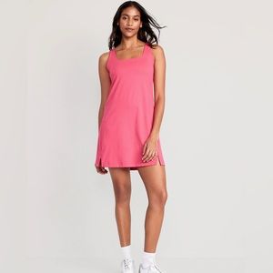 Old Navy PowerSoft Shelf-Bra Support Dress for Women in Flower Trail